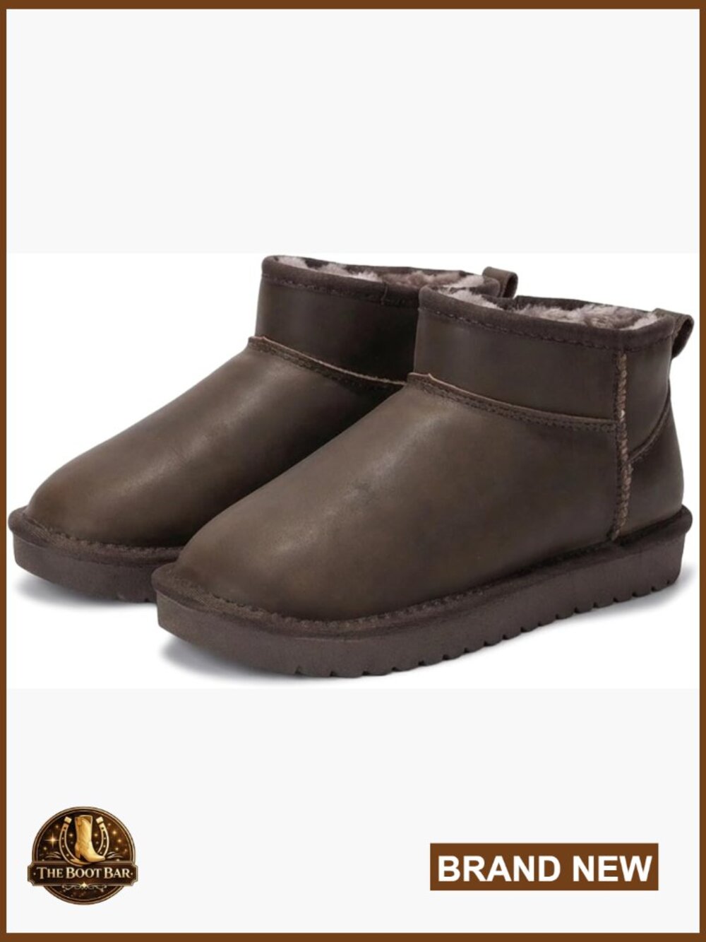 Genuine Leather Ankle Boots - Water Resistant Memory Foam Winter Boots